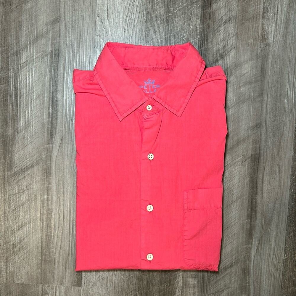 Peter Millar Seaside Collection Long Sleeve Button Down - Large